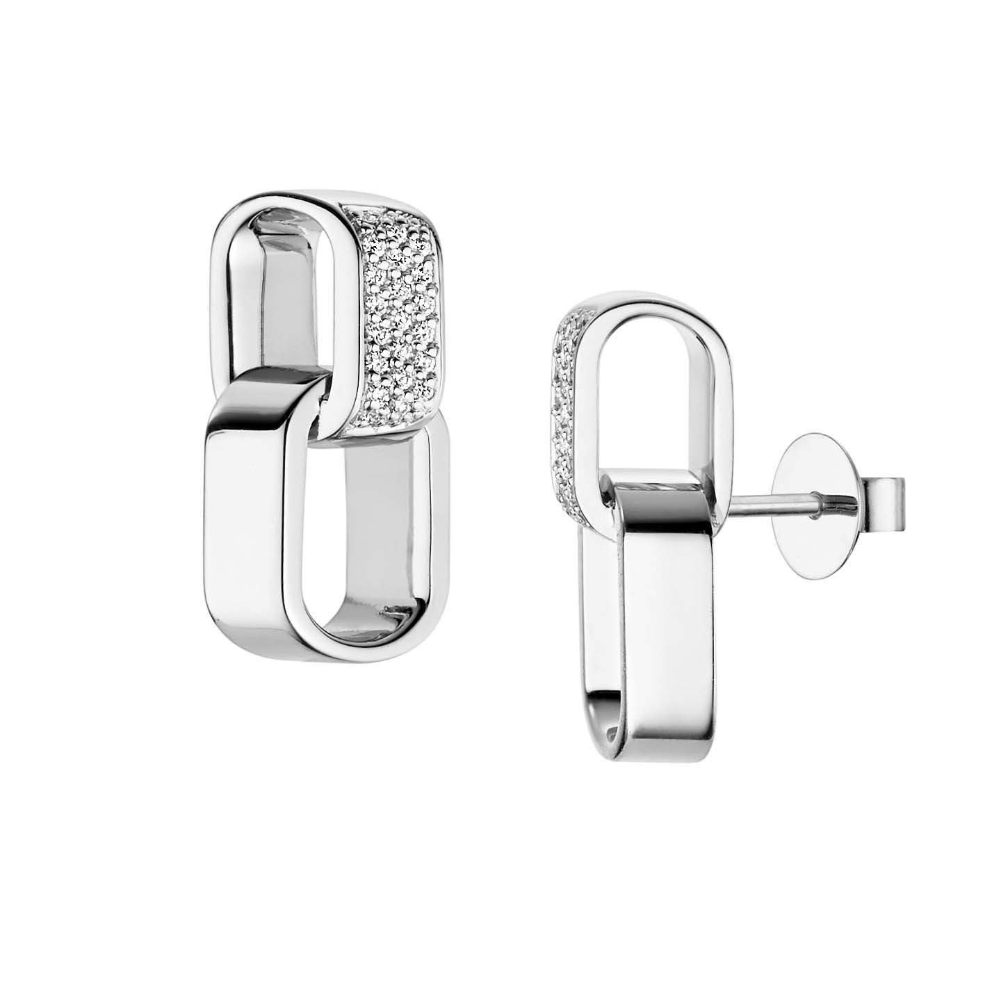 PERCEPTION DUO MIX PAVÉ Ohrstecker
