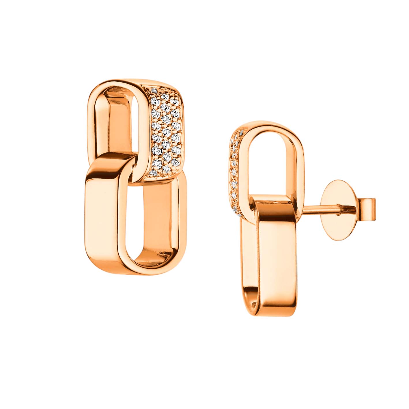 PERCEPTION DUO MIX PAVÉ Ohrstecker
